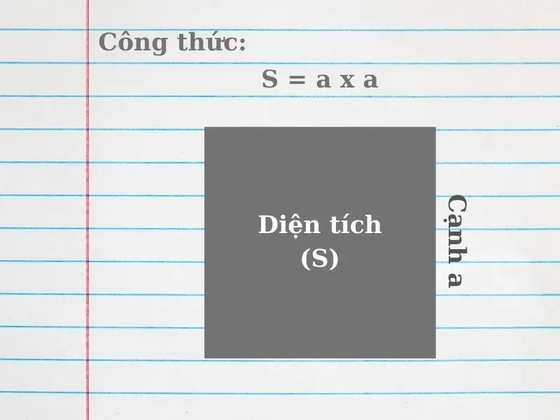 công thức tính diện tích hình vuông công thức tính diện tích hình vuông