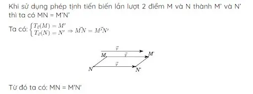 tính chất phép tịnh tiến tính chất phép tịnh tiến